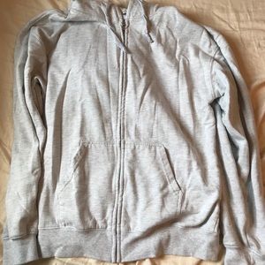 Grey Brandy Melville, John Galt zip up hoodie